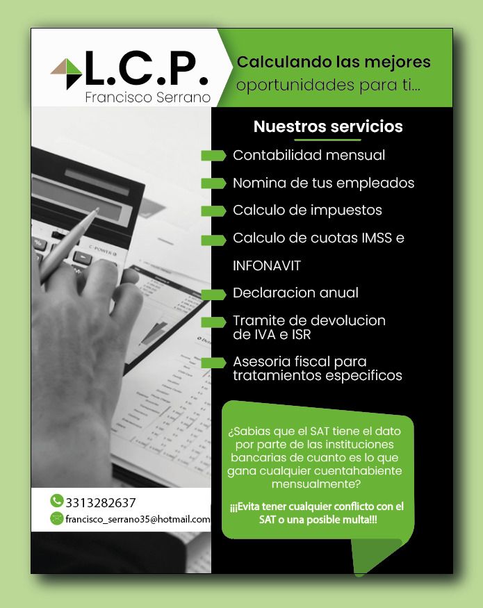 Servicio de Contabilidad,Contador Publico