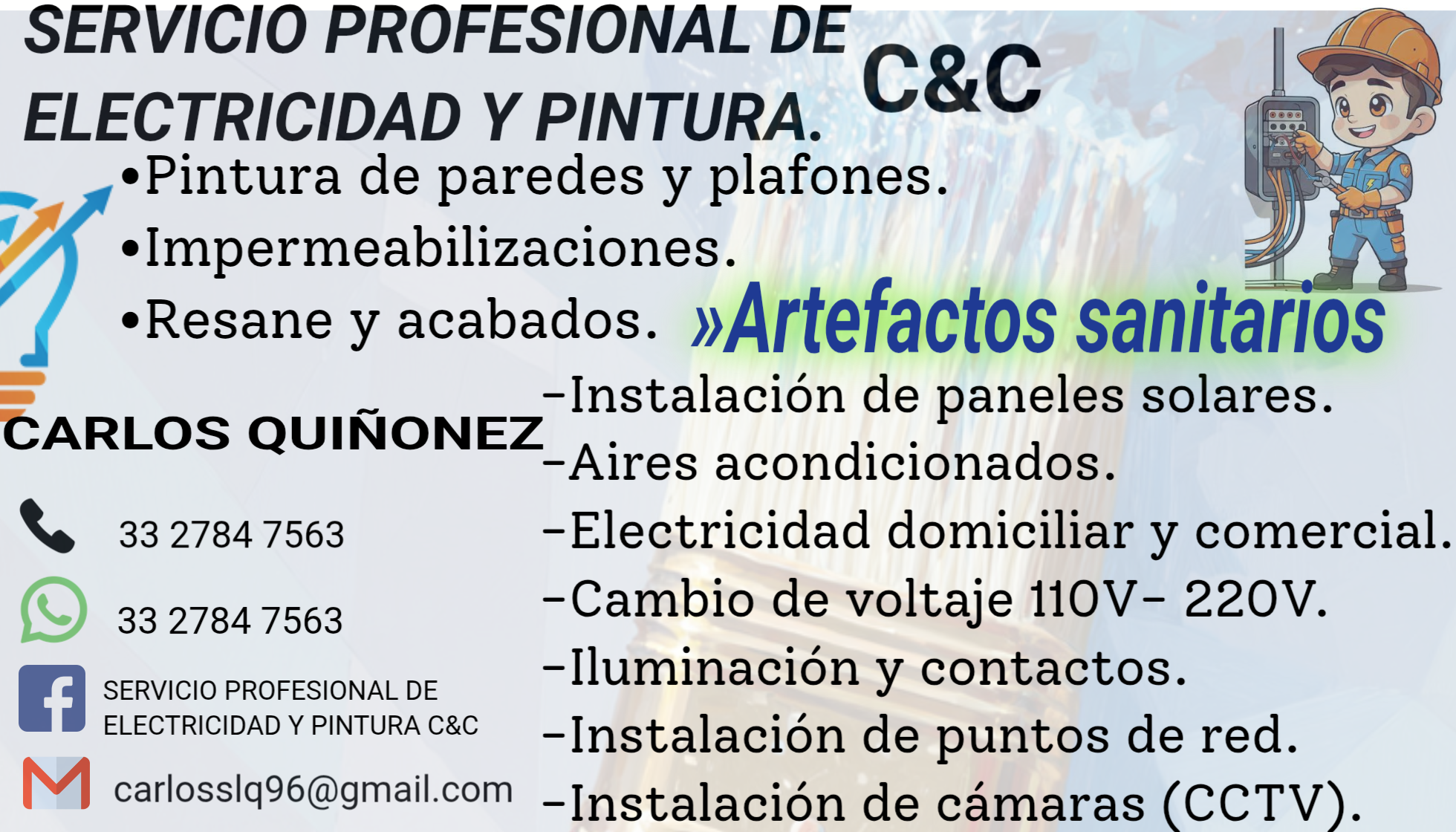 Electricidad y pintura 