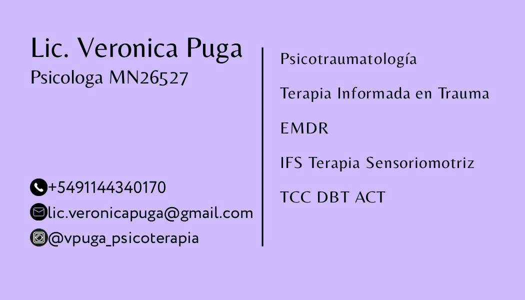 Verónica Puga Psicologa EMDR TRAUMA